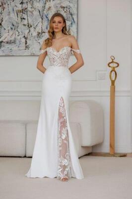 Wei&szlig;e Rose - Hochzeitsmoden - Brautmode Bild  01